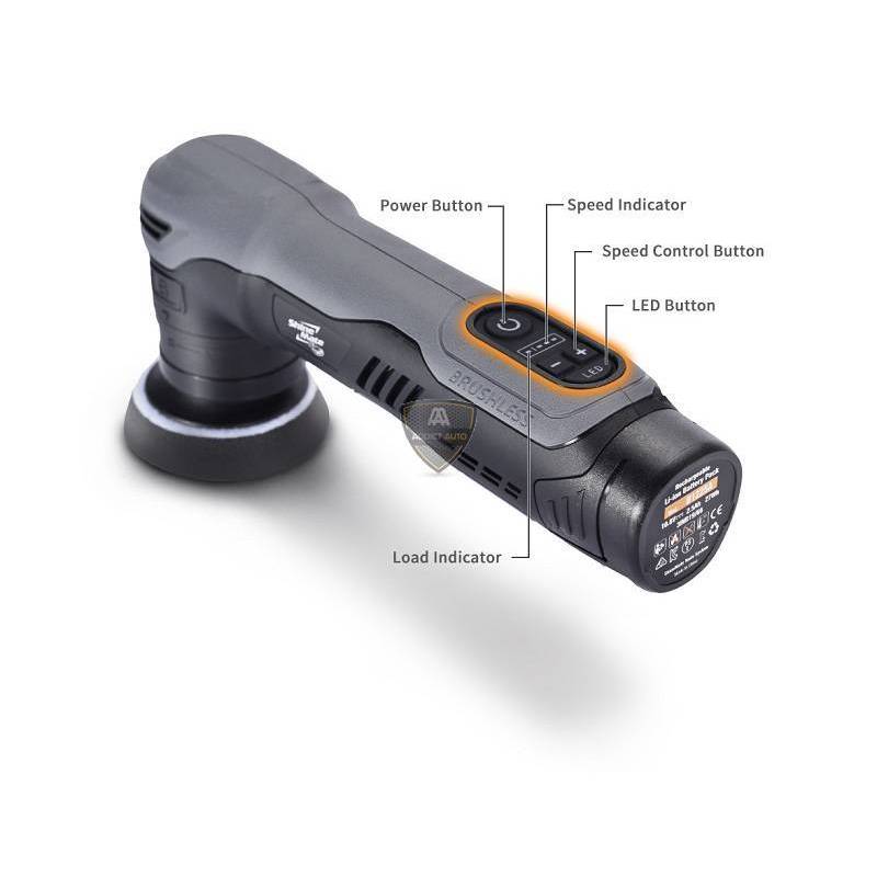 SHINE MATE - EB210 MINI POLISSEUSE SANS FIL (Kit complet)