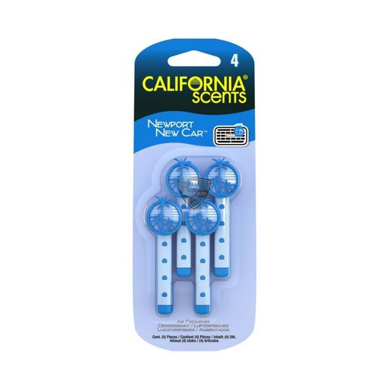 California Scents Vent Clip Newport New Car x4