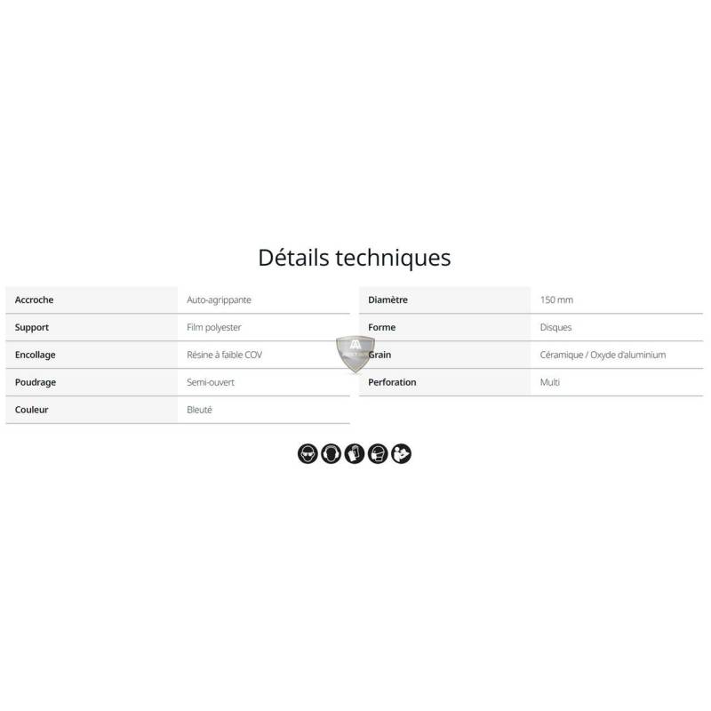 MIRKA - DISQUES ABRASIFS GALAXY 150mm MIRKA - DISQUES ABRASIFS GALAXY 150mm