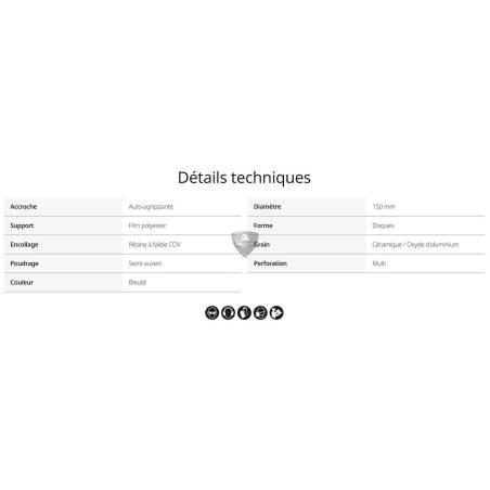 MIRKA - DISQUES ABRASIFS GALAXY 150mm MIRKA - DISQUES ABRASIFS GALAXY 150mm