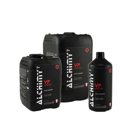 Nettoyant vitres voiture Alchimy7 VP – Vitres PRO - Gamme pro diluable - 1 Kg, 2,5 Kg, 5 Kg