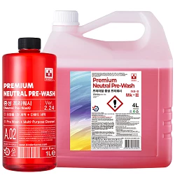 Mousse de prélavage voiture Binder Premium Neutral Pre-Wash - Nettoyage safe pH neutre - 1 L, 4 L