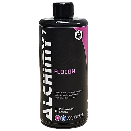 Mousse de prélavage voiture Alchimy7 Flocon - Finition brillante et safe - 470 ml, 1 L, 5 L