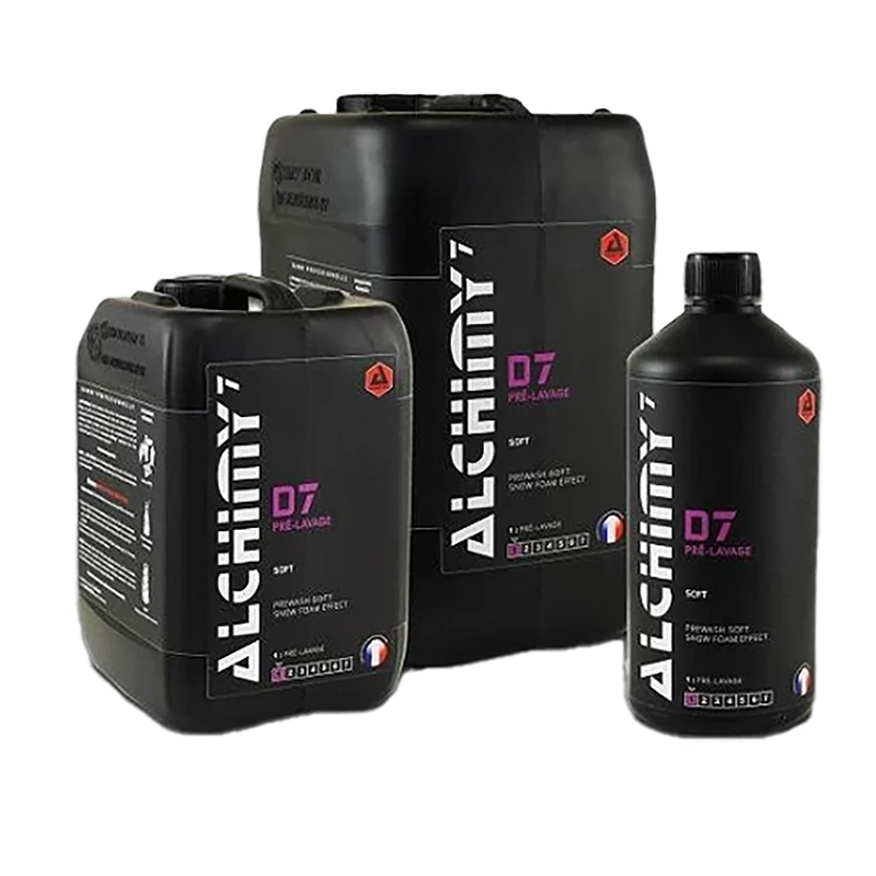 Mousse de prélavage voiture Alchimy7 D7 - Formule douce usage fréquent - 1 L, 2.5 L, 5 L