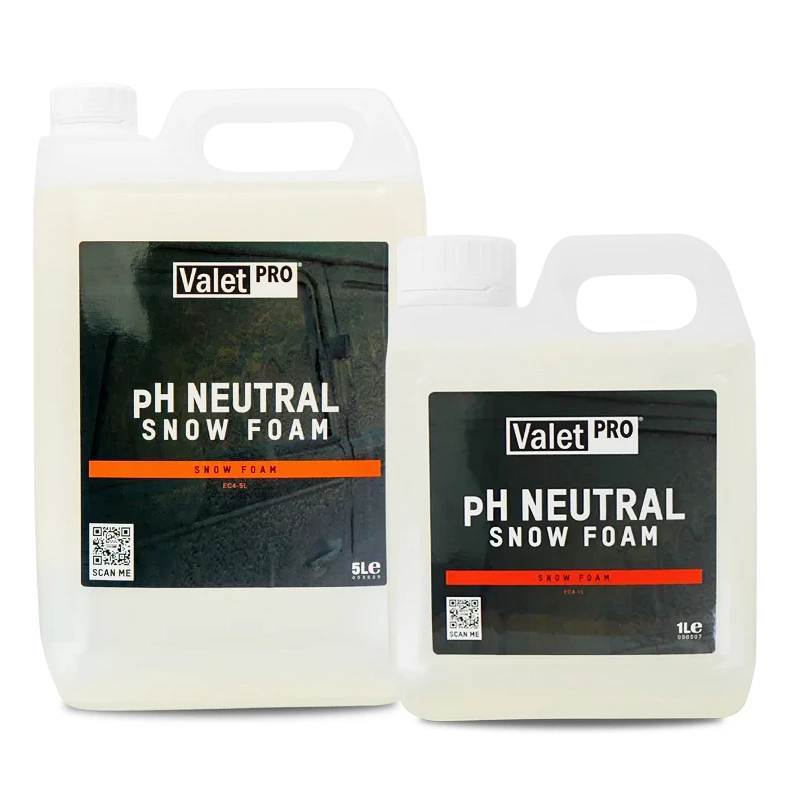 Mousse de prélavage voiture Valet Pro Ph Neutral Snow Foam - Agent moussant haute densité - 1 L, 5 L