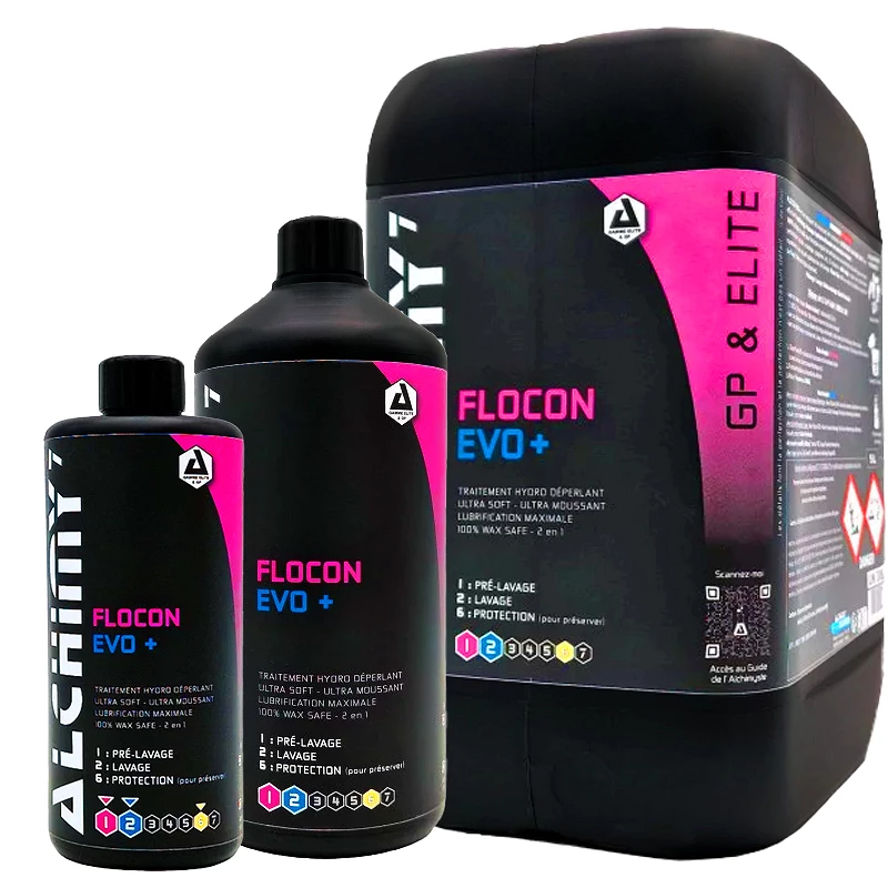 Mousse de prélavage voiture Alchimy7 Flocon Evo + - Performance optimisée  - 470 ml, 1 L, 5 L