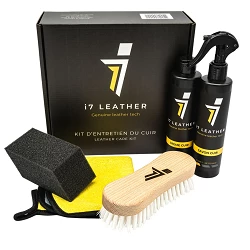 I7 Leather - Kit entretien cuir - nettoyage et nourrissage