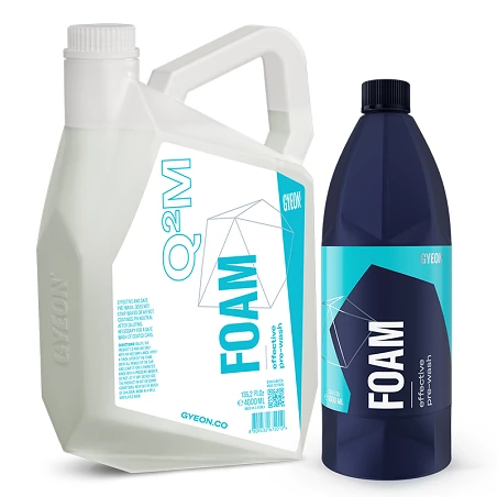 Mousse de prélavage voiture Gyeon Q2M Foam - Entretien sécurisé des protections céramiques - 1 L, 4 L