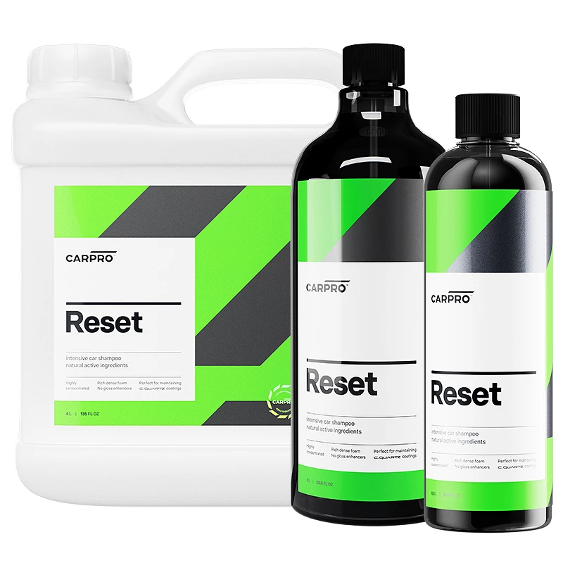 Shampoing voiture Carpro Reset - Formule intensive pH neutre - 500 ml, 1 L, 4 L