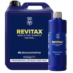 Shampoing voiture Labocosmetica Revitax - Protection SiO2 et brillance instantanée - 500 ml, 4.5 L