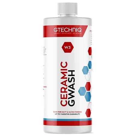 Shampoing voiture Gtechniq W3 Ceramic G Wash - Entretien safe pour protections Gtechniq - 500 ml