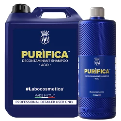 Shampoing voiture Labocosmetica Purifica - Rénovateur d'hydrophobie et anti-calcaire - 1 L, 4.5 L