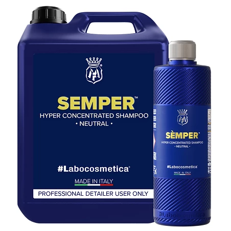Shampoing voiture Labocosmetica Semper - Lubrification extrême pour usage fréquent - 500 ml, 4.5 L