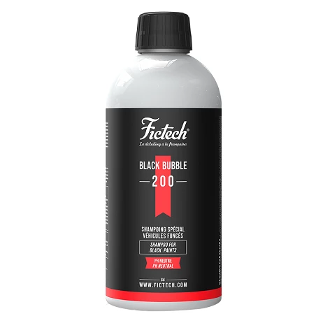 Shampoing voiture Fictech Black Bubble - Formule spéciale véhicules foncés - 500 ml