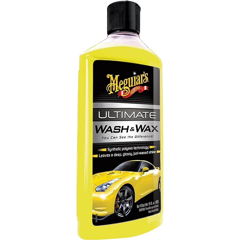 Shampoing voiture Meguiar's Shampoing Ultime - Technologie polymères et brillance intense - 473 ml