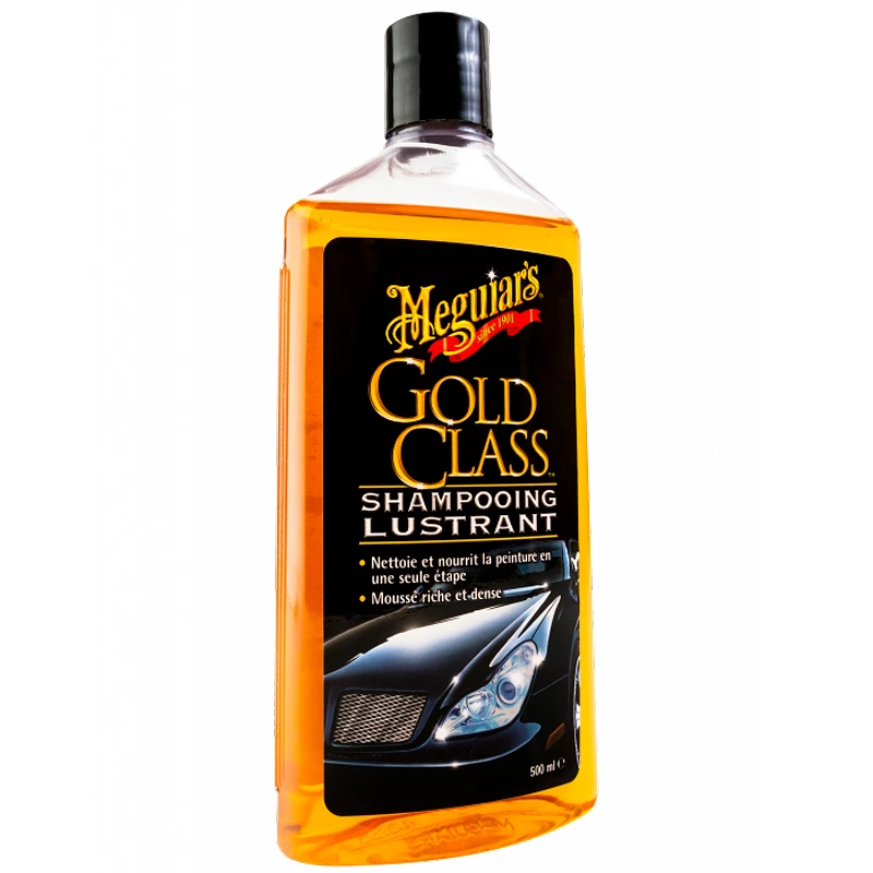 Shampoing voiture Meguiar's Gold Class - Conditionneur de peinture et mousse riche - 500 ml