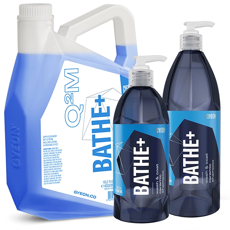 Shampoing voiture Gyeon Q2M Bathe Plus - Premier shampoing au monde infusé de quartz - 500 ml, 1 L, 4 L