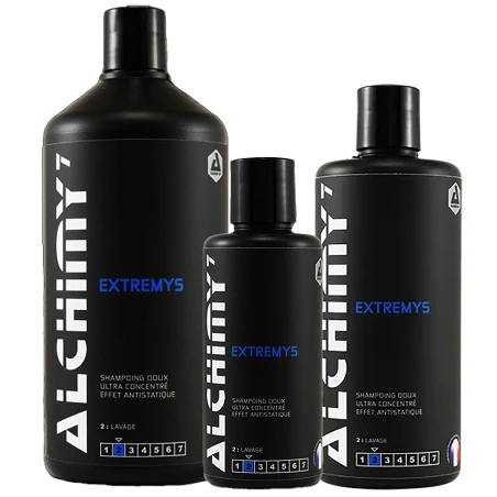 Shampoing voiture Alchimy7 Extremys - Force de nettoyage et parfum addictif - 200 ml, 470 ml, 1 L
