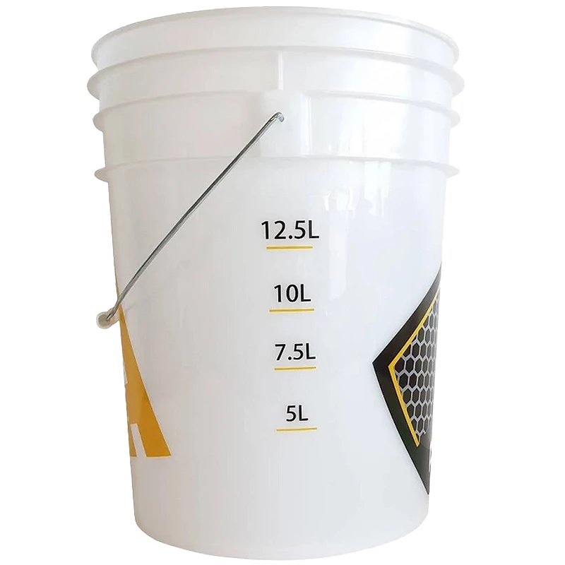 Seau de lavage voiture Addict Auto Wash - Plastique translucide gradué haute résistance 3