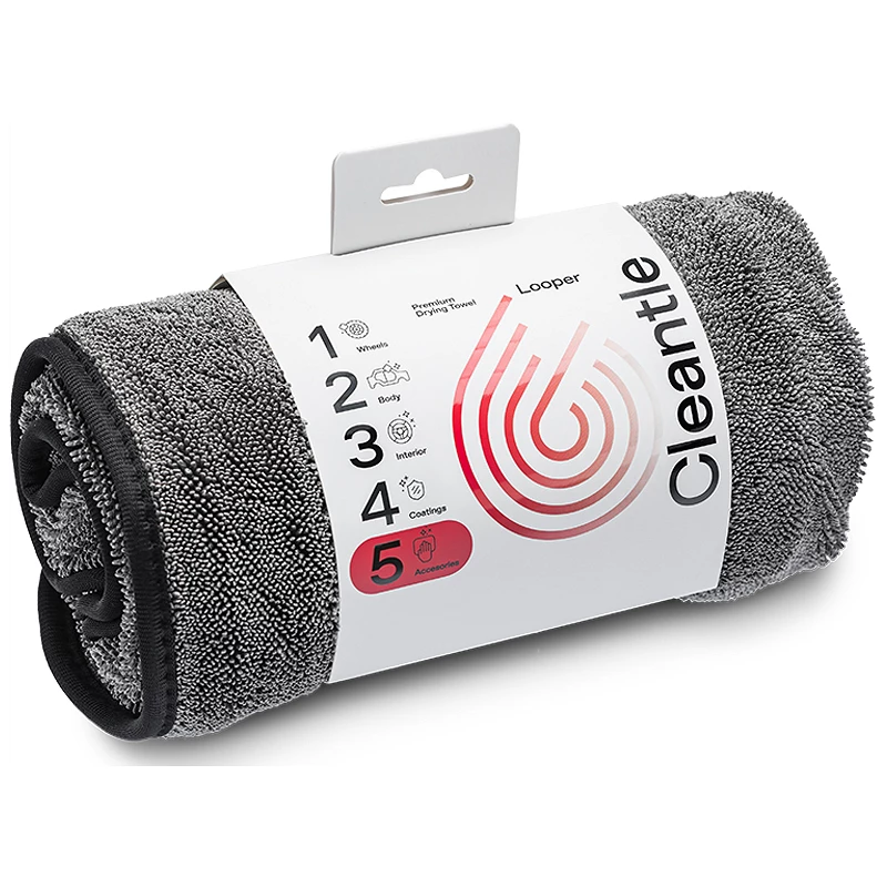 Microfibre de séchage voiture Cleantle Looper - Tissage bouclé spécial séchage express
