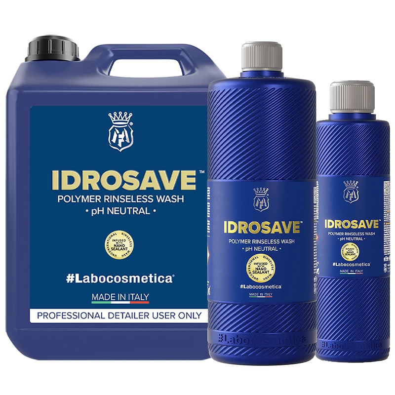 Nettoyant sans eau voiture Labocosmetica Idrosave - Technologie anti-défauts - 250 ml, 1 L, 4,5 L