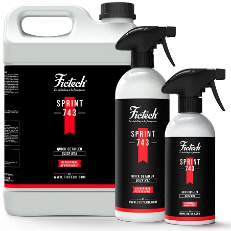 Nettoyant sans eau voiture Fictech Sprint - Lustrage express à la carnauba - 500 ml, 1 L, 5 L
