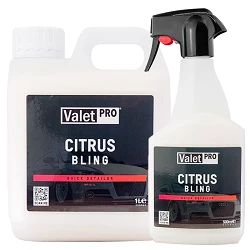 Nettoyant sans eau voiture Valet Pro Citrus Bling - Quick Detailer polyvalent base agrumes - 500 ml, 1 L