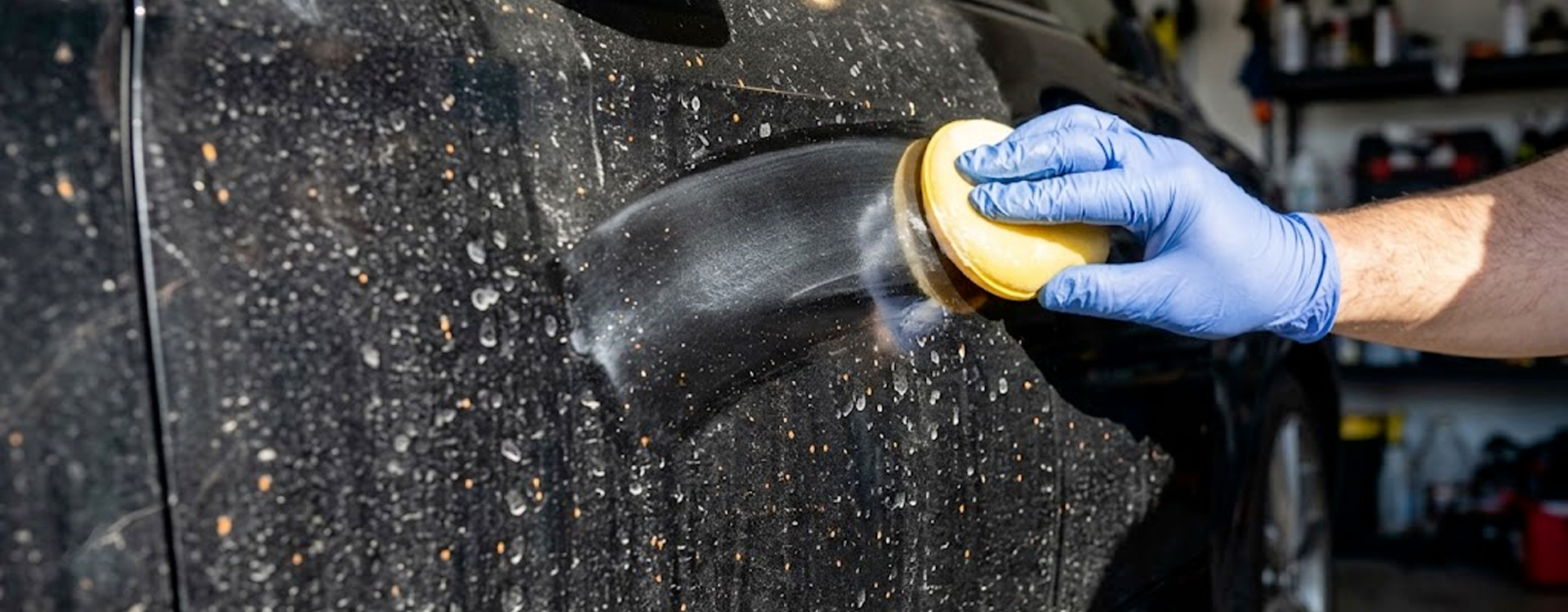 Photo application cire sur carroserie contaminée erreur numéro 6