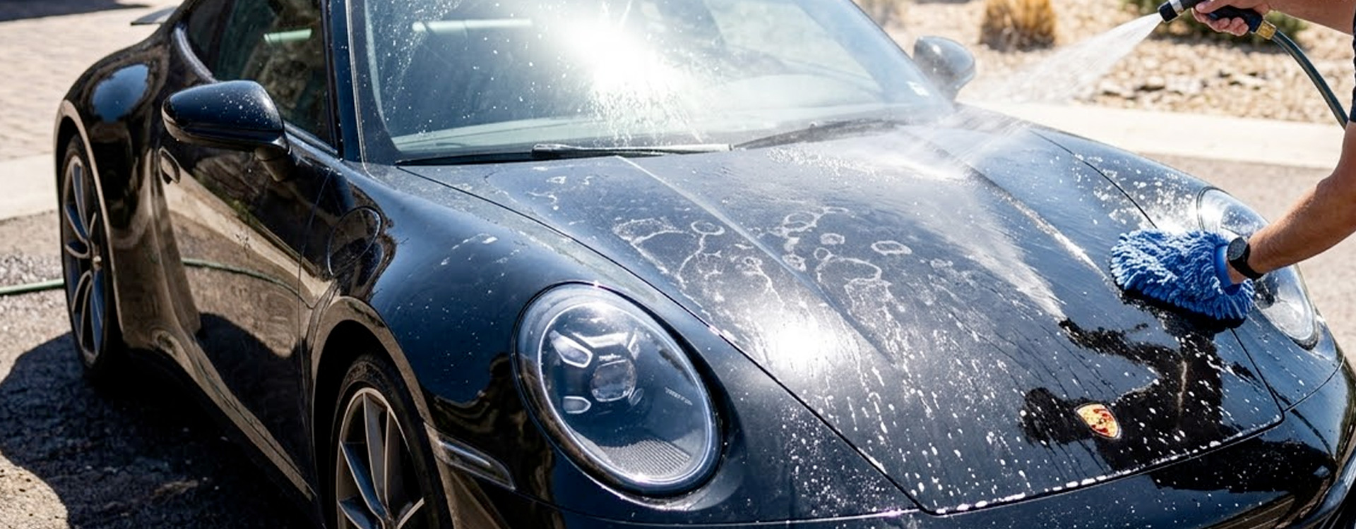 Photo lavage voiture au soleil erreur 1