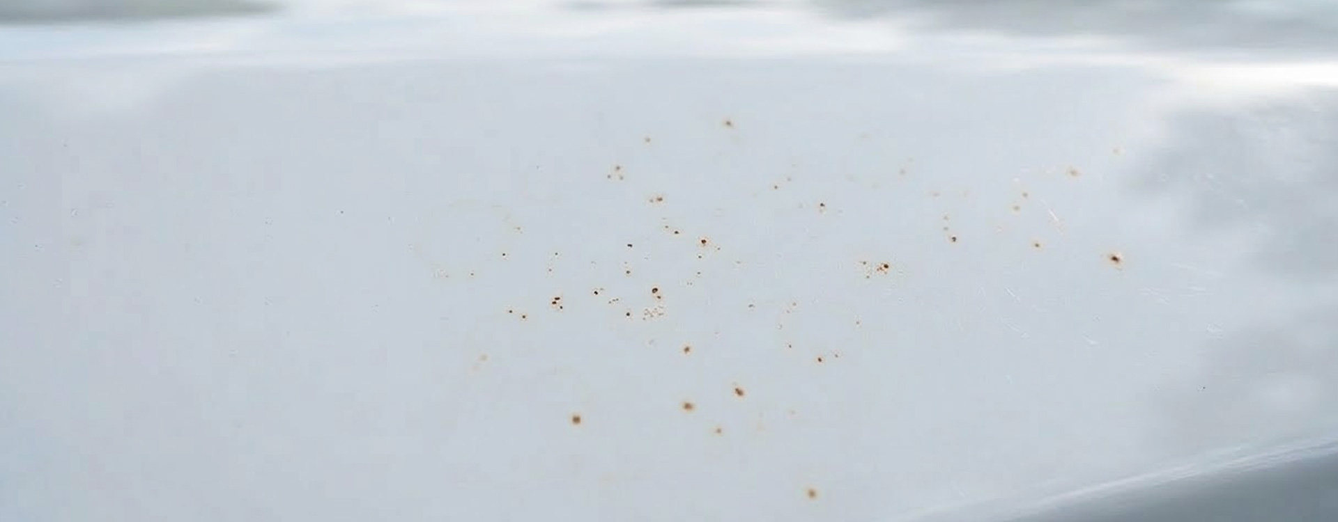 Photo carrosserie de voiture contaminatino ferreuse